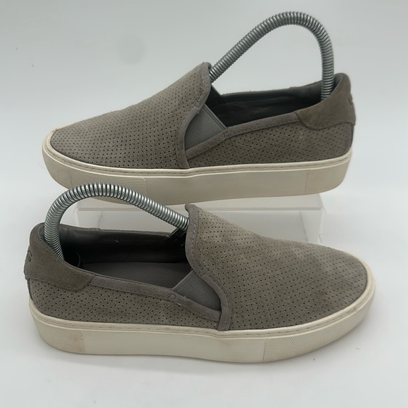 UGG Shoes - UGG Shoes Women 6.5 Abies Perforated Platform Slip On Sneaker 1108631 Gray Suede